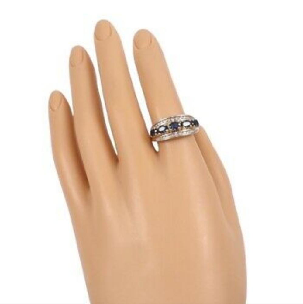 14k solid beautiful sapphire ring